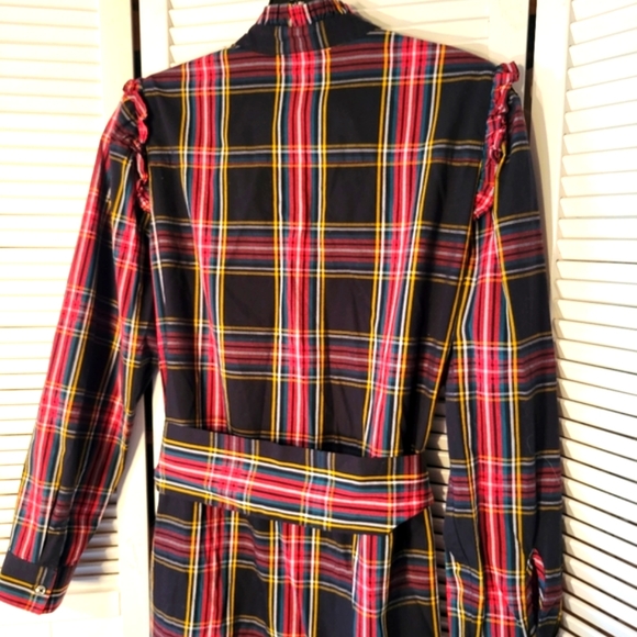 J.CREW  RUFFLENECK MINI SHIRTDRESS SZ2 - Picture 5 of 8